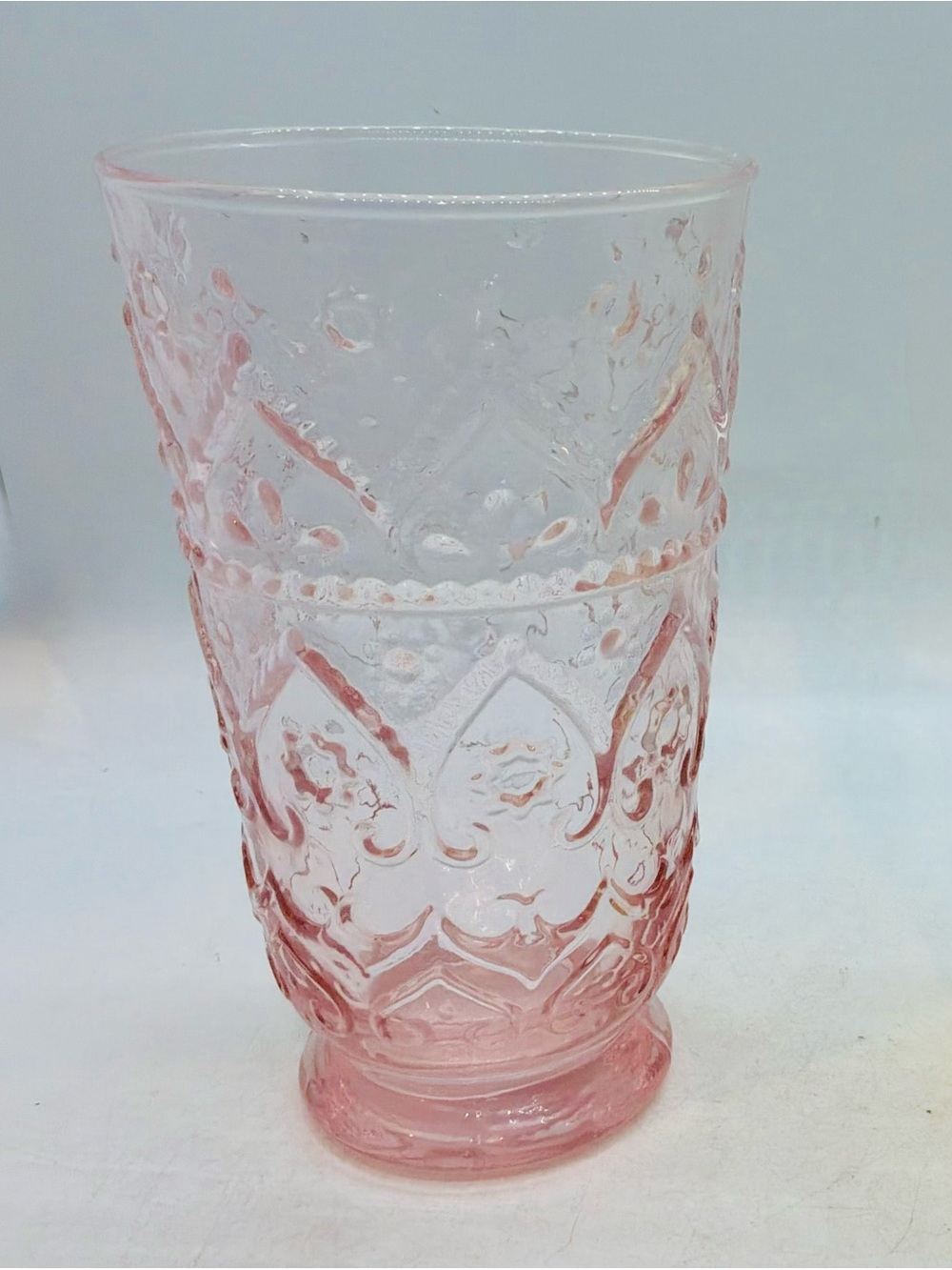 Anthropologie Bombay Handblown Glass Tumbler - Pink Single “Replacement"